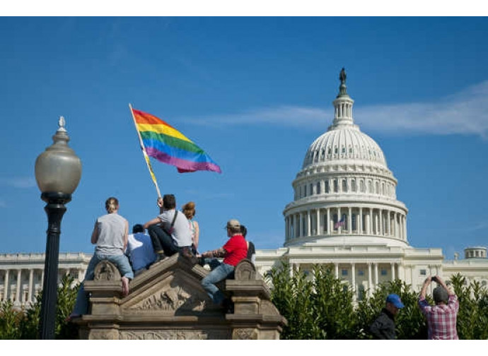 Bandiera Lgbt a Washington